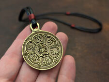 Avalokiteshvara Mantra Om Mani Padme Hum Six Syllables Pendant Buddhist Necklace