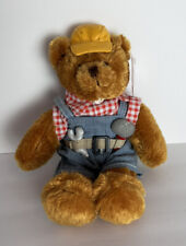 Plushland Mini Plush Teddy BearBrown Stuffed Animal Toy 2006 Construction Tools