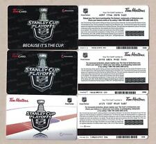 Tim Hortons 2014 / 15 / 16 NHL Stanley Cup Playoffs ( 3 ) Gift Cards
