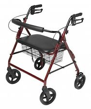 Graham-Field Health RJ4405R Rollator Alum Imperial Burgndy Walkabout... - Venice - US