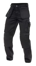 Men Cordura Carpenter Construction Tool Pockets Knee Reinforced WorkWear Trouser