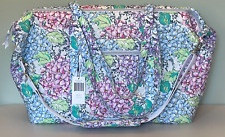 Vera Bradley Deluxe Travel Tote HAPPY HYDRANGEAS MSRP $149 ~ NWT