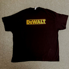 DeWalt T-Shirt 3XL Mens Black Gildan 100% Cotton Tough Construction Tools Drill