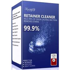 Retainer Cleaning 120 - 4 Months Supply, Mouth Guard Cleaner, Remove Stains a...