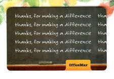 OFFICE MAX Thanks, For Making a Difference 2006 Gift Card ( $0 )