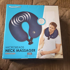 Health Touch Navy Blue Microbeads Neck Massager Vibration - Seaford - US