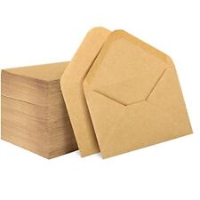 150 Pack Gift Card Envelopes, Brown Kraft Mini Card Envelopes, 4 x 2.75 Inches