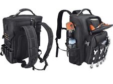 Full-Open Tool Backpack for Men: Heavy-Duty Bag for Electricians/Construction