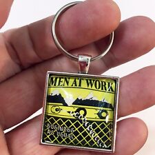 Men At Work Business As Usual Album Cover Image Keychain or Necklace Jewelry