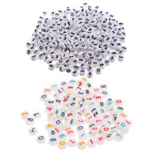 200 Pcs Number Acrylic Bead Beads for Bracelet Making Accessories Necklace