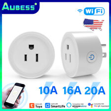 1-4US Standard WiFi Smart Plug Outlet Tuya Remote Control Home Appliances Works - CN