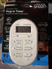 My Touch Smart 26892 Indoor Simple Plug-In Digital Timer - White - Gardena - US