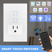 Smart Touch WiFi Light Switch Remote Alexa Google Home Voice Control Smart Life - Los Angeles - US