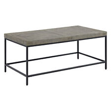 Coffee Table 41 x 23 In Wood Top Metal Base 18 Inch High Home Décor Living Room - Lorain - US