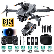 5G 8K GPS RC Drone with HD Dual Camera WiFi FPV Foldable Quadcopter + 3 Battery