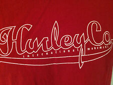 T-SHIRT M 100% Cotton RED -HURLEY CO. BEACH APPAREL- BRAND d