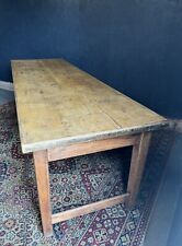 Antique 7ft 6” Refectory Dining Table Farmhouse Pine