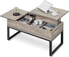 Yaheetech Lift Top Coffee Table with Storage Compartments & Side Drawer, Center