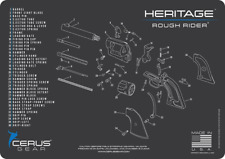 HERITAGE Rough Rider Revolver Schematic Handgun Mat