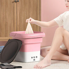 Portable Foldable Washing Machine Noiseless Mini Bucket Washer for Home/Trave JJ - CN