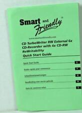 QUICK START GUIDE / MANUAL FOR SMART AND FRIENDLY CD TURBOWRITER RW EXTERNAL 6X - Phoenix - US