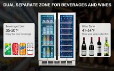 24 Smart Dual Zone Wine Cooler Refrigerator Built-in/Freestanding W/Blue Light - Ontario - US