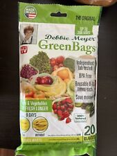 Debbie Meyer Green Bags 20-Pack (8M 8L 4XL) Keeps Fruits Vegetables Flower Fresh