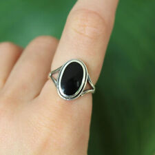 Solid 925 Silver Black Onyx Ring Handmade Jewelry Anxiety Bohemian Ring AP646