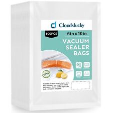 Vacuum Sealer Bags For Food 6x10" 100 Pcs Seal A Meal Bag Food Saver Bags Sous "