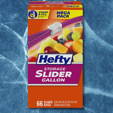 Food Bag Hefty Slider Storage Bags Gallon Size 66 Count