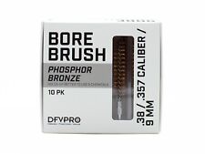 10 Pack- .38/.357 Cal/9MM Phosphor Bronze Bore Brushes for Gun Cleaning