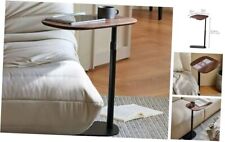 Modern Minimalist C-Shaped Side Table, Wooden Sofa Side Table with Adjustable - Miami - US