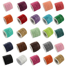 100yards/roll Environmental Waxed Cotton Thread Beading Cords Craft String 1mm