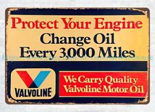 1980s Valvoline motor oil automotive metal tin sign new home decoration items