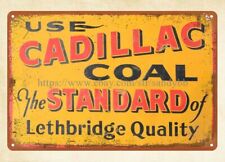 retro wall decals automotive Coal standard of lethbridge quality metal tin sign