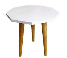 Handcrafted Antique Wooden Side Table Beautiful and Functional Furniture - White