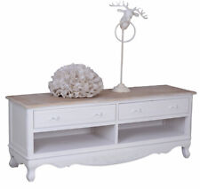 TV Table Shabby White TV Furniture Vintage Sideboard Country House Style TV Cabinet New