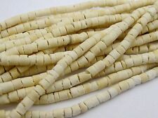 25 Strands of 22 Natural White Coconut Heishi Bead 3mm Jewelry Making"