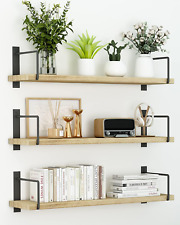 Floating Shelves, 24 Inches Easy to Install Wall Mounted Shelves (Wooden) - Ellicott City - US