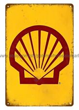Shell oil gas automotive metal tin sign garden outdoor living room wall art