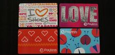 Payless 4 Love Heart Ladybugs Assorted Gift Card Lot NO $ Value Collectible Only