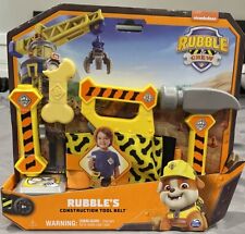 Rubble & Crew, Rubble’s Construction Tool Belt, with 6 Tools for Kids Ages 3+