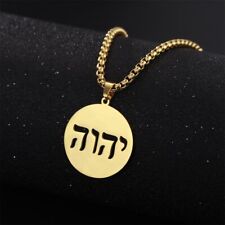 Tetragrammaton Jehovah Yahweh Symbol Necklaces Men Hebrew Bible Jewish Amulet