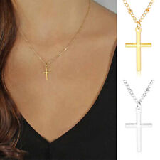 Women Men Cross Necklace Chain Cross Pendant Necklaces Jewelry Fashion