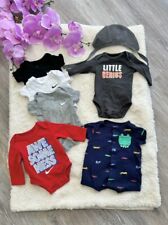 Set Of 7 Mixed Newborn Baby Boy Nike Zara Carters Clothing Items