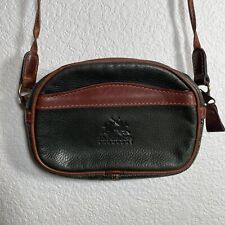 LA MARTINA SADDLERY Genuine Leather Crossbody Bag Handbag Purse Brown