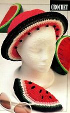 SUMMERTIME Watermelon Accessories/Apparel/Crochet Pattern INSTRUCTIONS ONLY