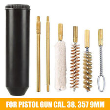 7PCS Gun Cleaning Kit for 38/357/9mm Pistol Barrel Rod Brush Cleaning Tools