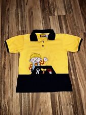 Bob The Builder Polo Shirt Vintage 2001 VTG Boys 5T Construction Tools