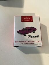 Hallmark Miniature 2023 Lil Classic Cars Ornament #6 1970 Plymouth HEMI Cuda